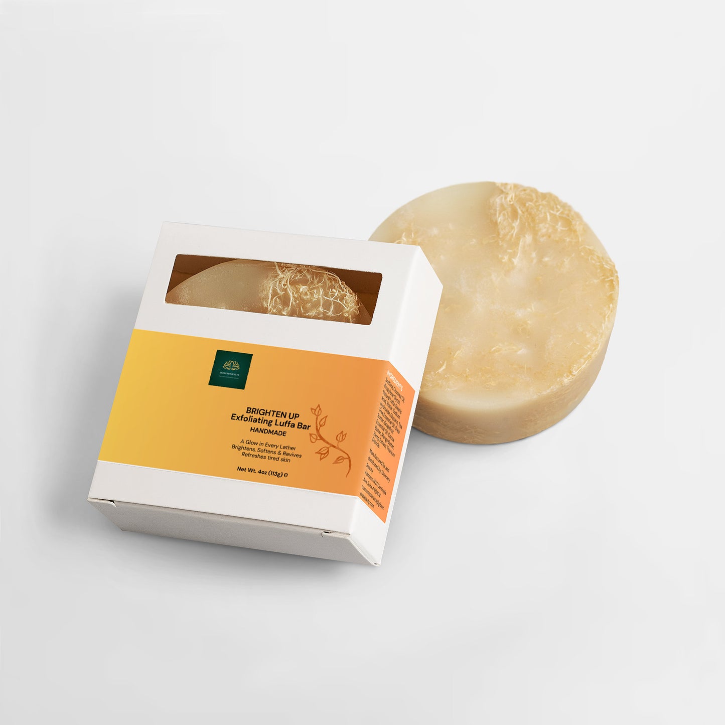 BRIGHTEN UP Exfoliating Luffa Bar